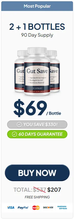 GutSave 3 Bottle Price